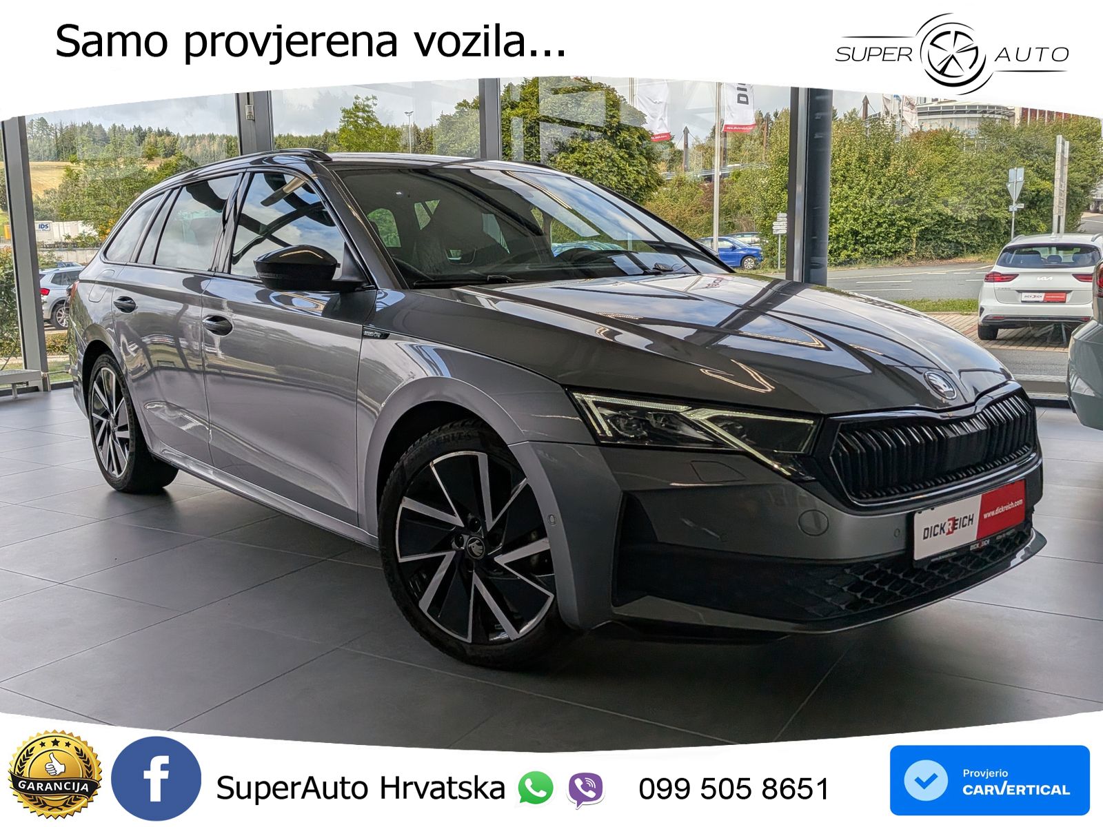Škoda Octavia Combi 1.5 TSI (150 KS) DSG SportLine LED+GR SJED+ACC
