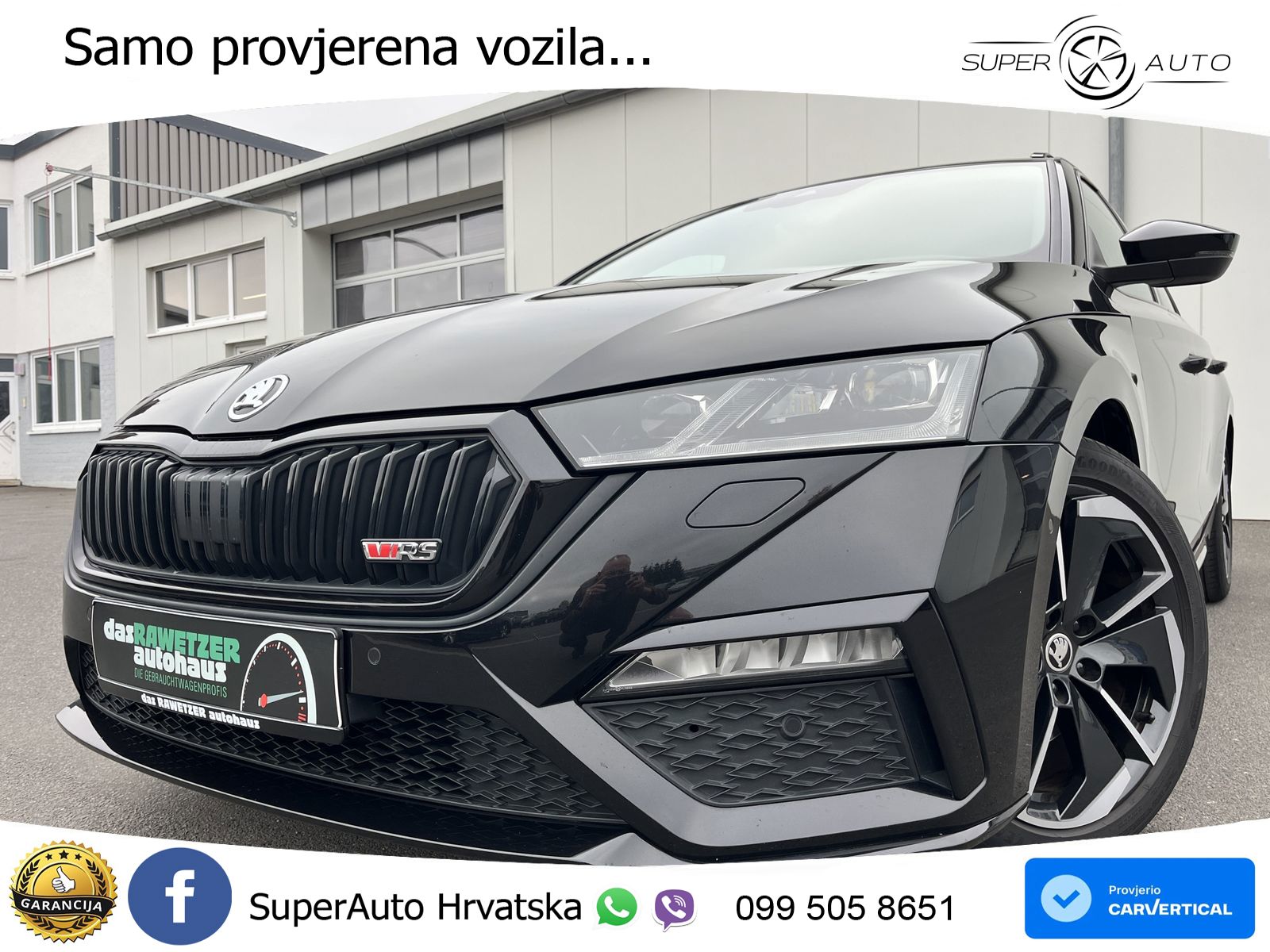 Škoda Octavia Combi RS 2.0 TDI (200 KS) DSG LED+GR SJED+ACC