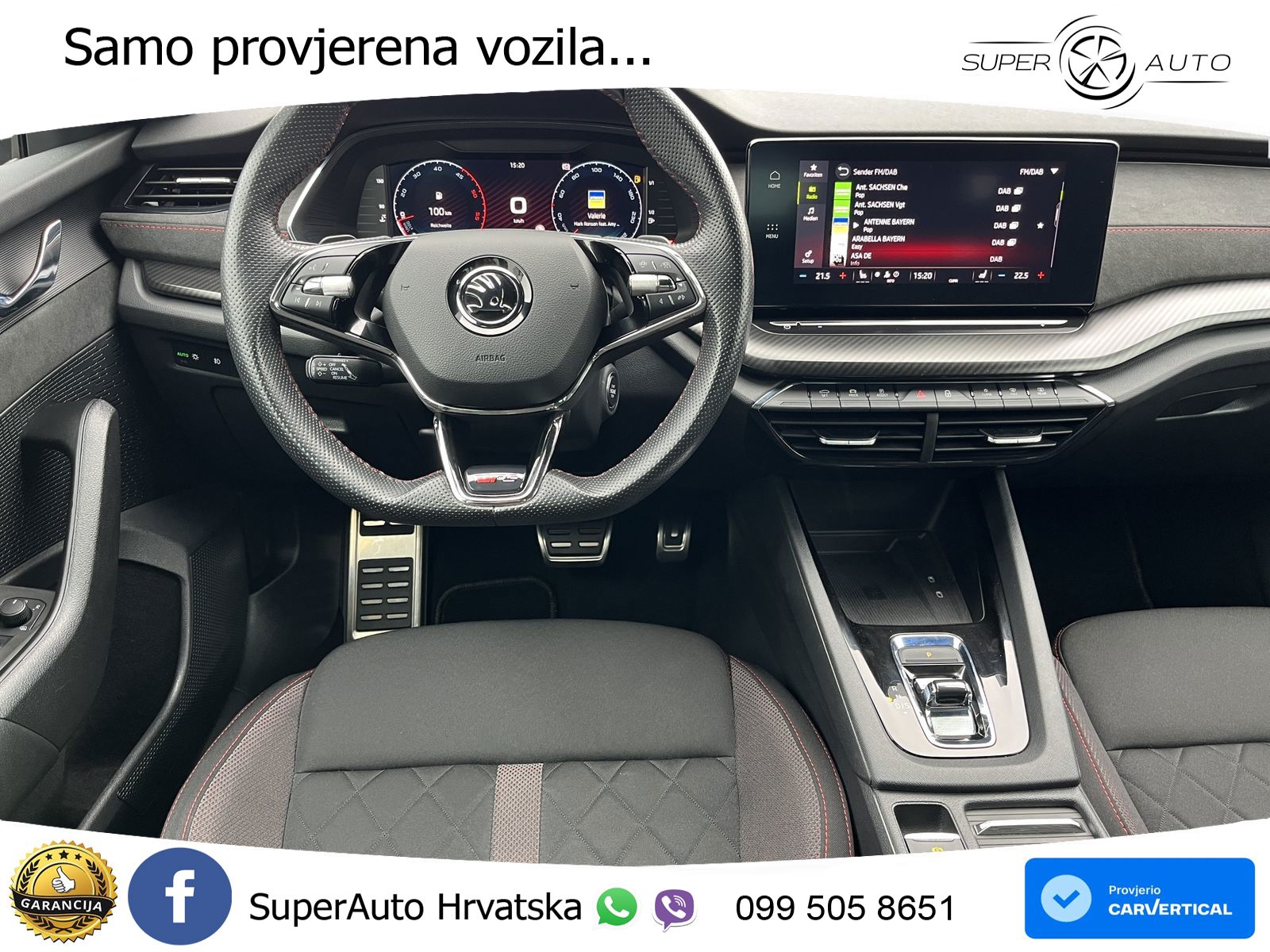 Škoda Octavia Combi RS 2.0 TDI (200 KS) DSG LED+GR SJED+ACC