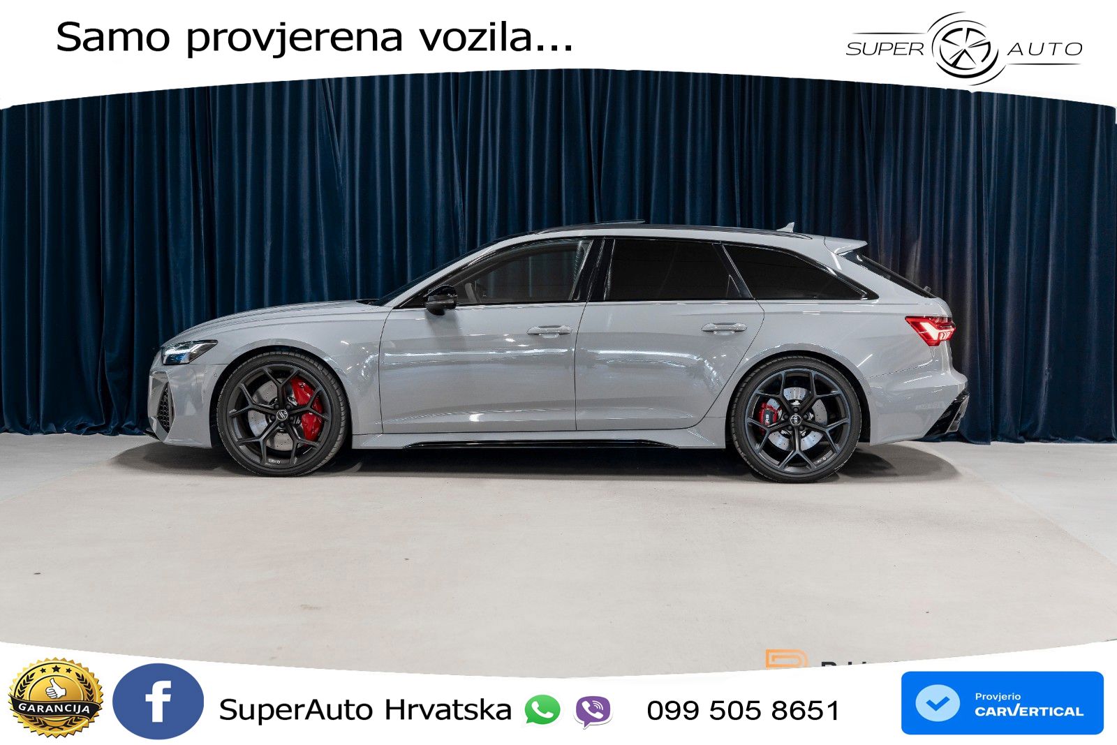 Audi RS6 Avant 4.0 TFSI V8 performance (630 KS)  quattro tiptronic LED+GR SJED+ACC