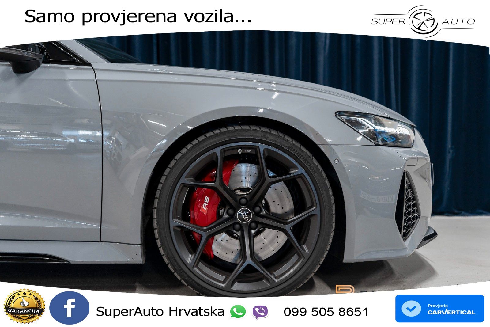 Audi RS6 Avant 4.0 TFSI V8 performance (630 KS)  quattro tiptronic LED+GR SJED+ACC