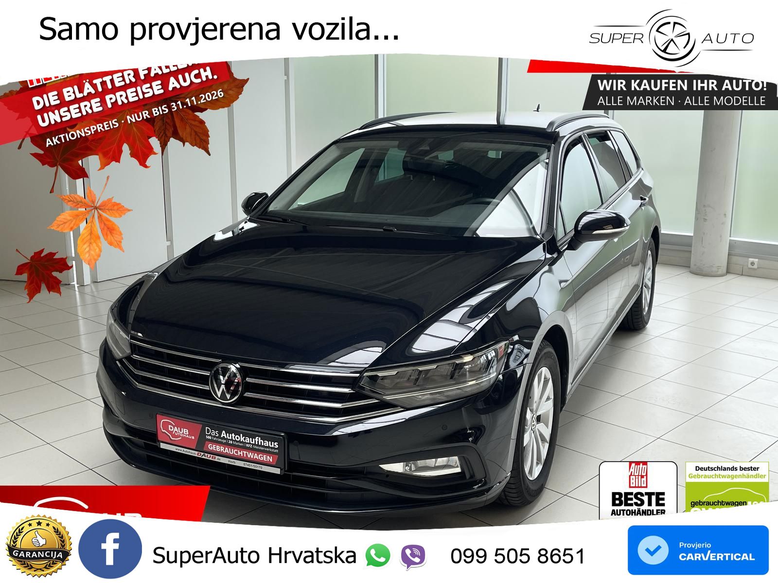 Volkswagen Passat Variant 2.0 TDI (150 KS) DSG LED+GR SJED+ACC