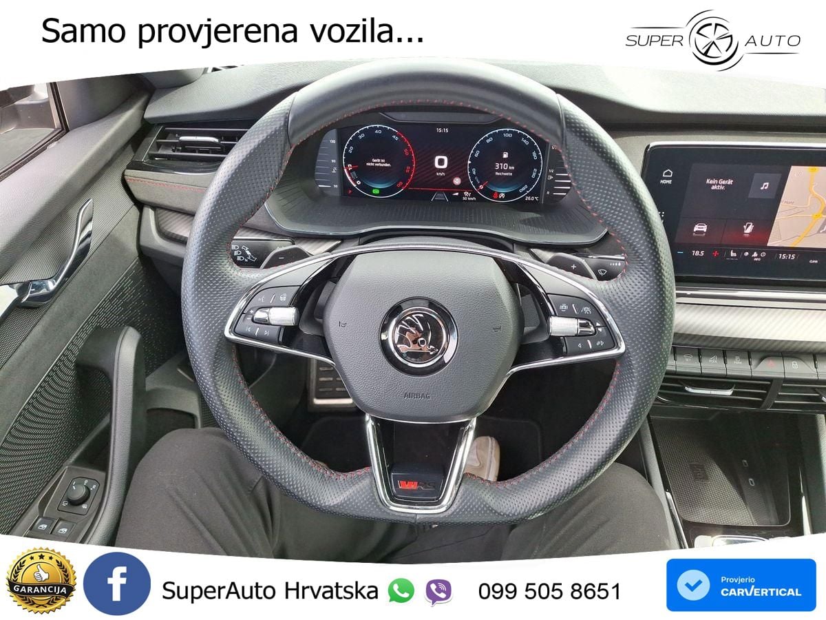 Škoda Octavia Combi RS 2.0 TDI (200 KS) DSG MATRIX+GR SJED+KAM