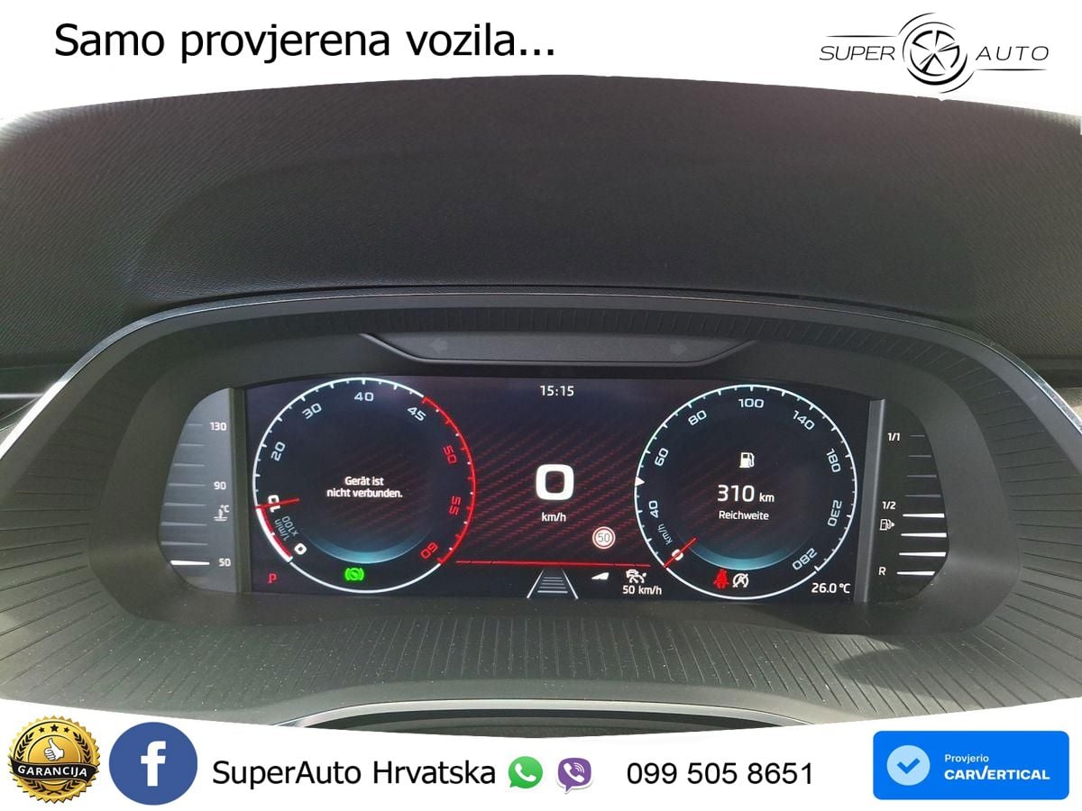 Škoda Octavia Combi RS 2.0 TDI (200 KS) DSG MATRIX+GR SJED+KAM