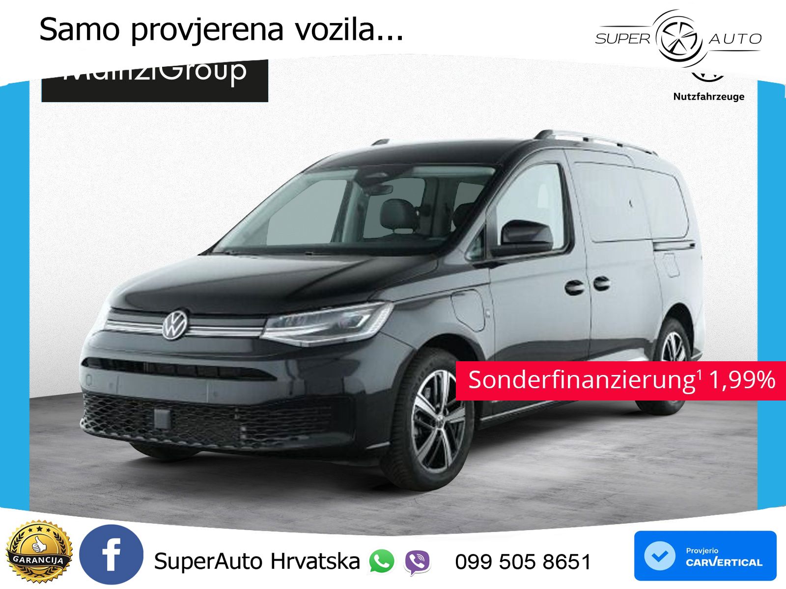 Volkswagen Caddy Maxi 1.5 eHybrid DSG Style Kam. 7-Sitz Nav 116 KS