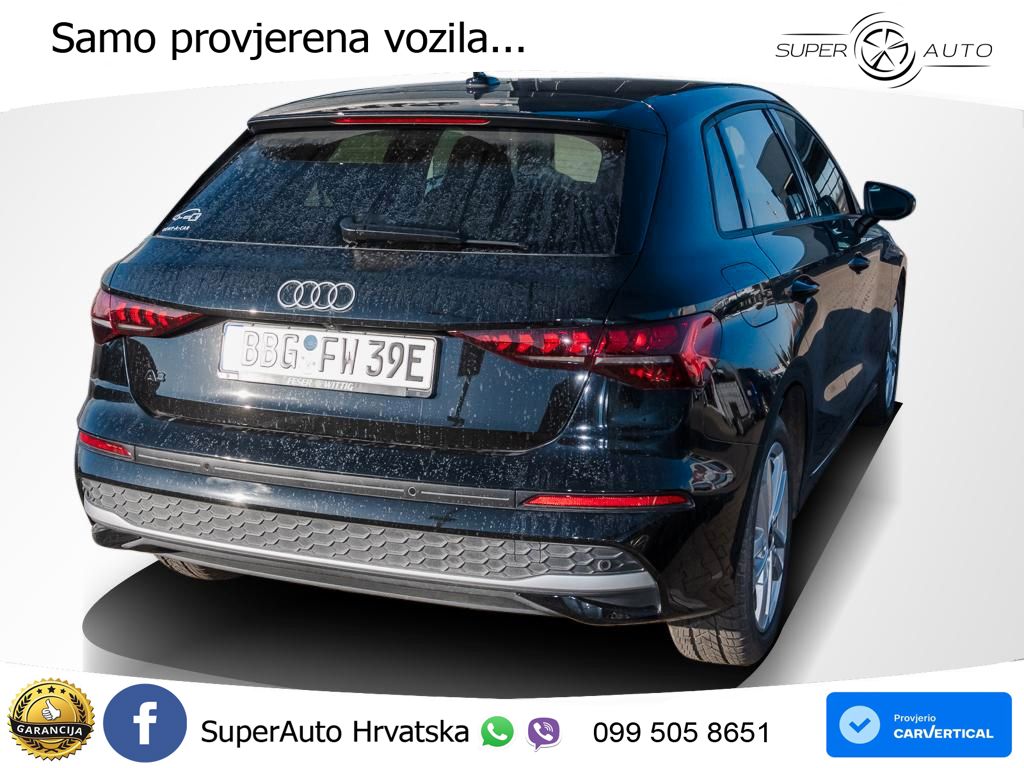 Audi A3 Sportback 40 TFSI e (204 KS) Plug-in Hybrid S tronic advanced LED+GR SJED+ACC