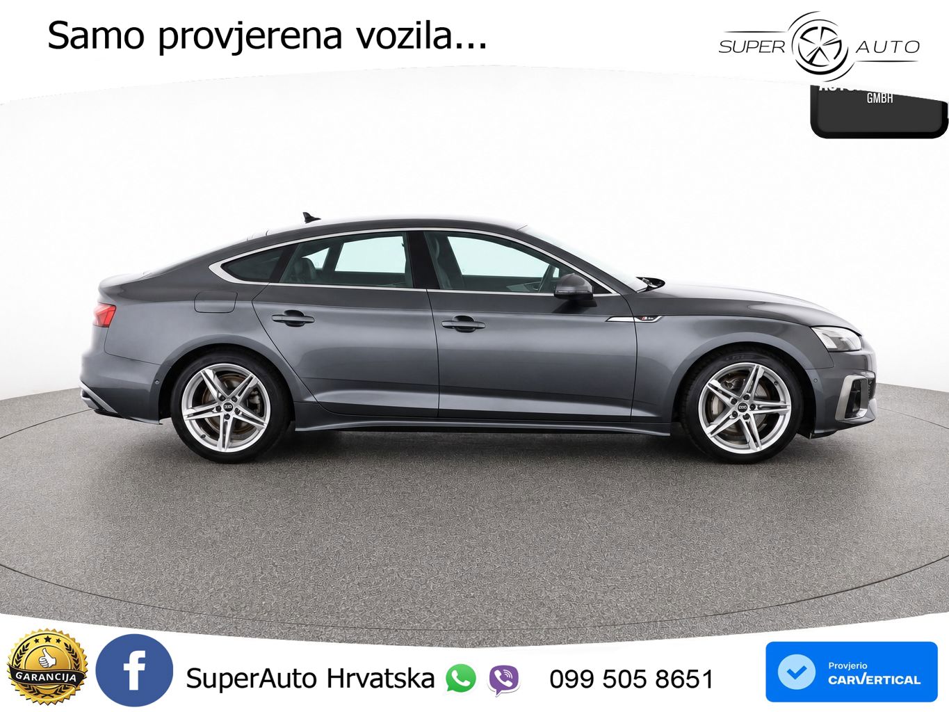 Audi A5 Sportback  40 TFSI (204 KS) quattro S tronic S line MATRIX+GR SJED+KAM
