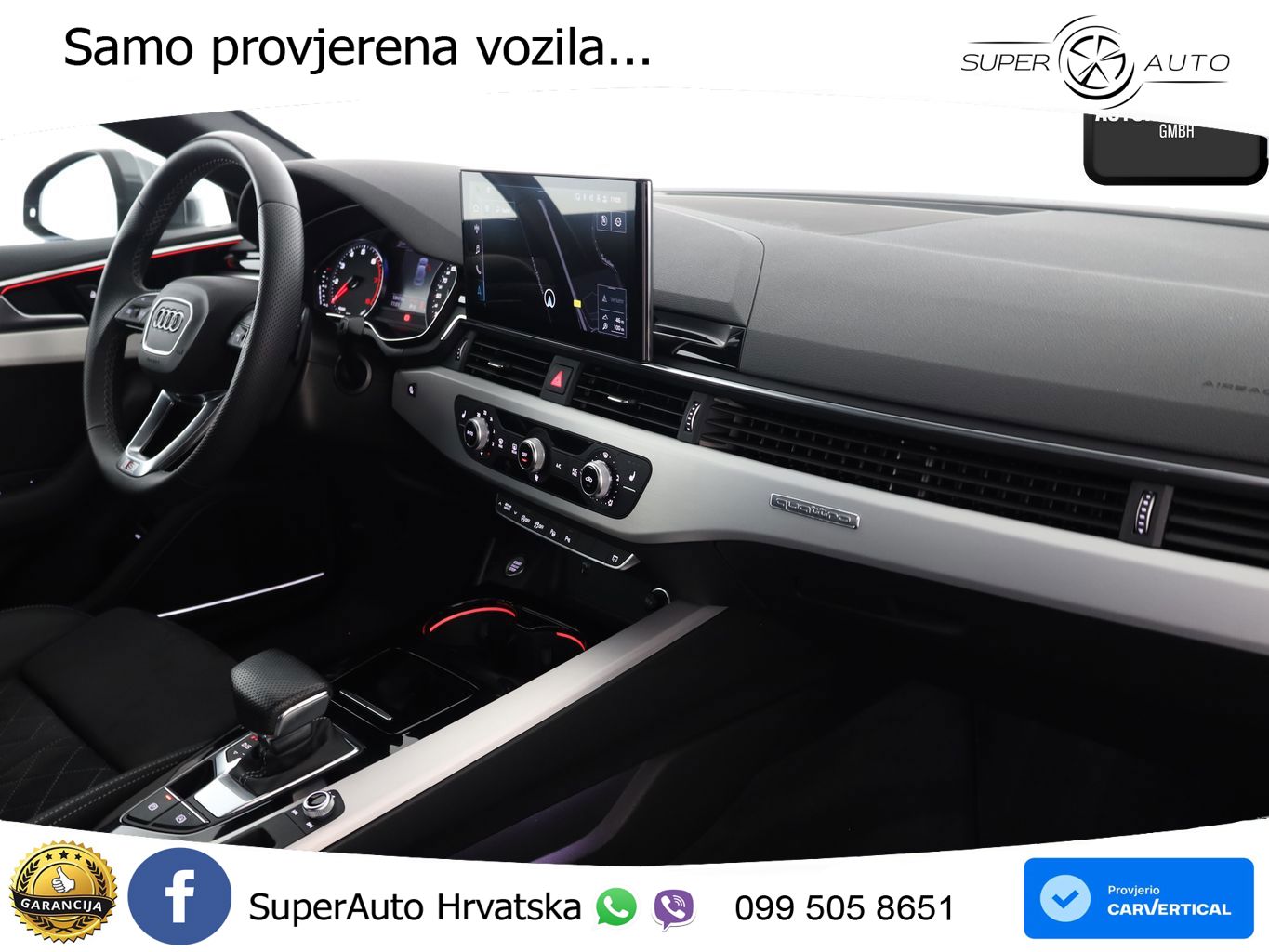 Audi A5 Sportback  40 TFSI (204 KS) quattro S tronic S line MATRIX+GR SJED+KAM