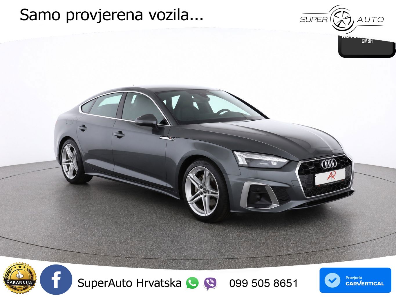 Audi A5 Sportback  40 TFSI (204 KS) quattro S tronic S line MATRIX+GR SJED+KAM