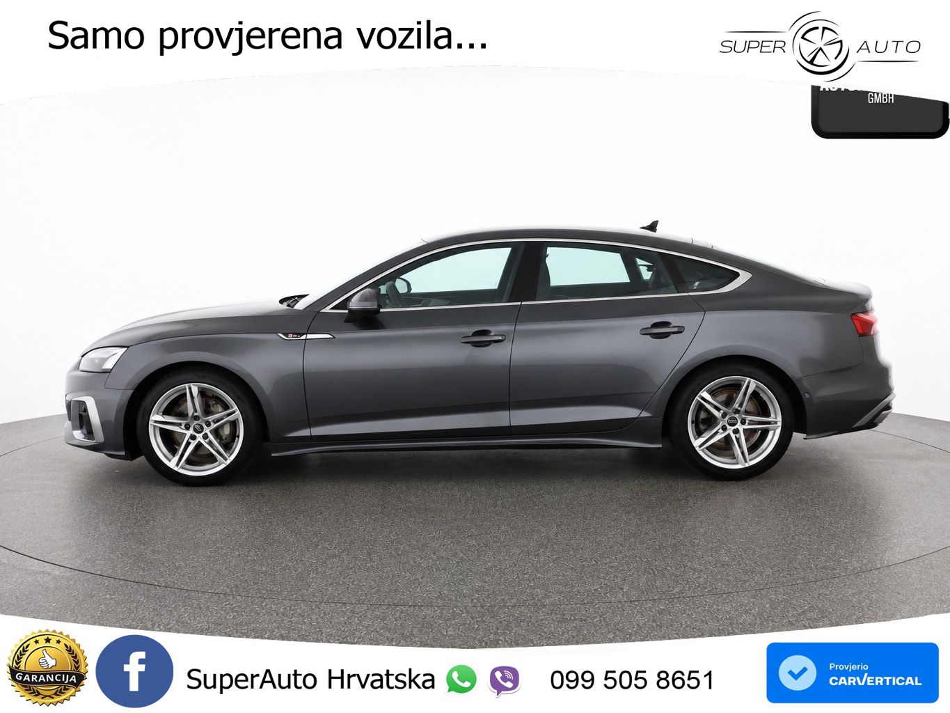 Audi A5 Sportback  40 TFSI (204 KS) quattro S tronic S line MATRIX+GR SJED+KAM