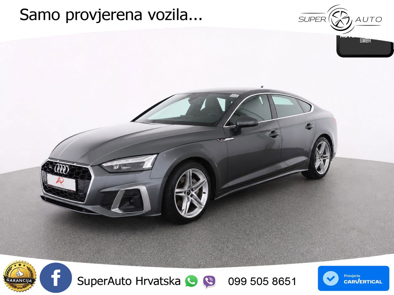 Audi A5 Sportback  40 TFSI (204 KS) quattro S tronic S line MATRIX+GR SJED+KAM