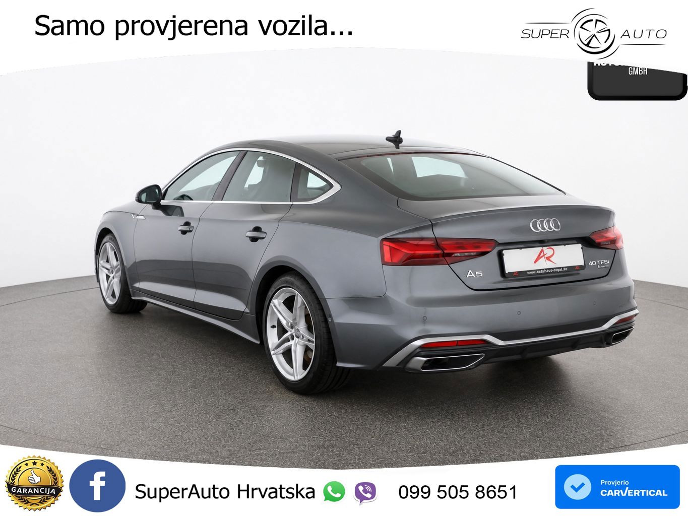Audi A5 Sportback  40 TFSI (204 KS) quattro S tronic S line MATRIX+GR SJED+KAM