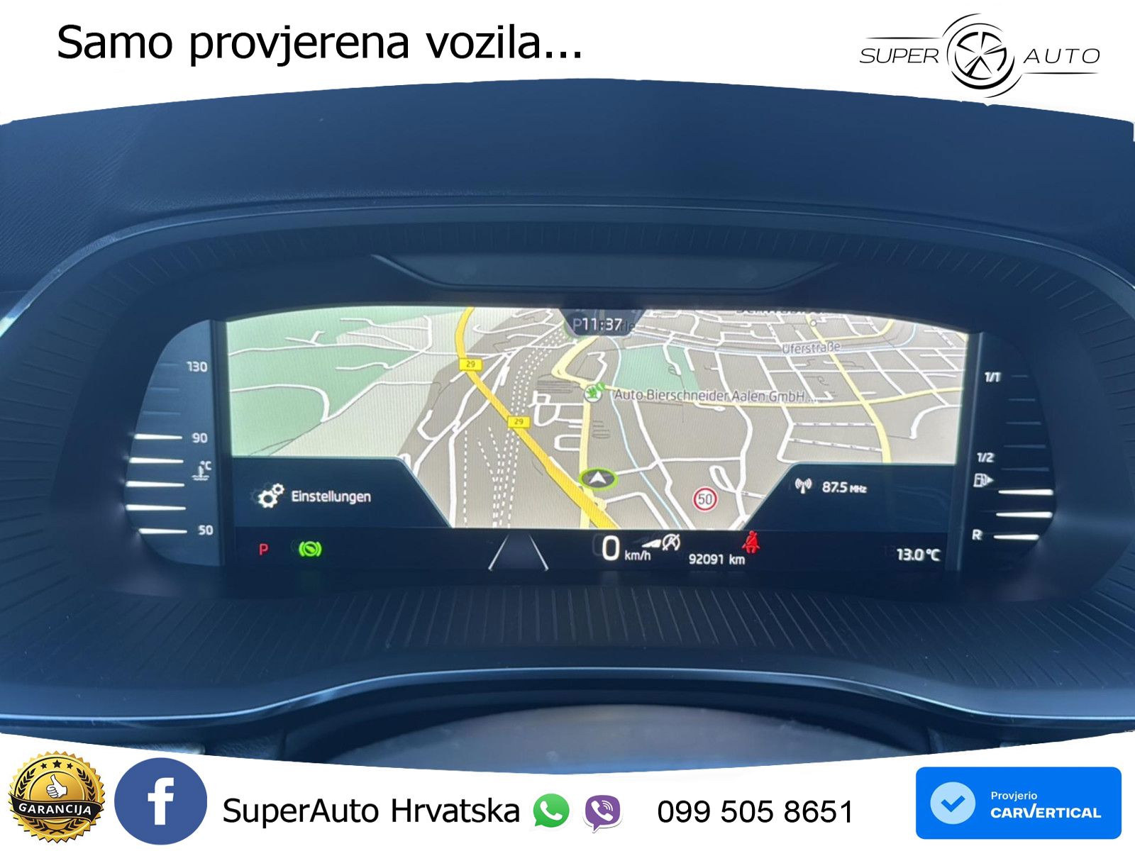 Škoda Octavia Combi 2.0 TDI (150 KS) DSG LED+GR SJED+ACC