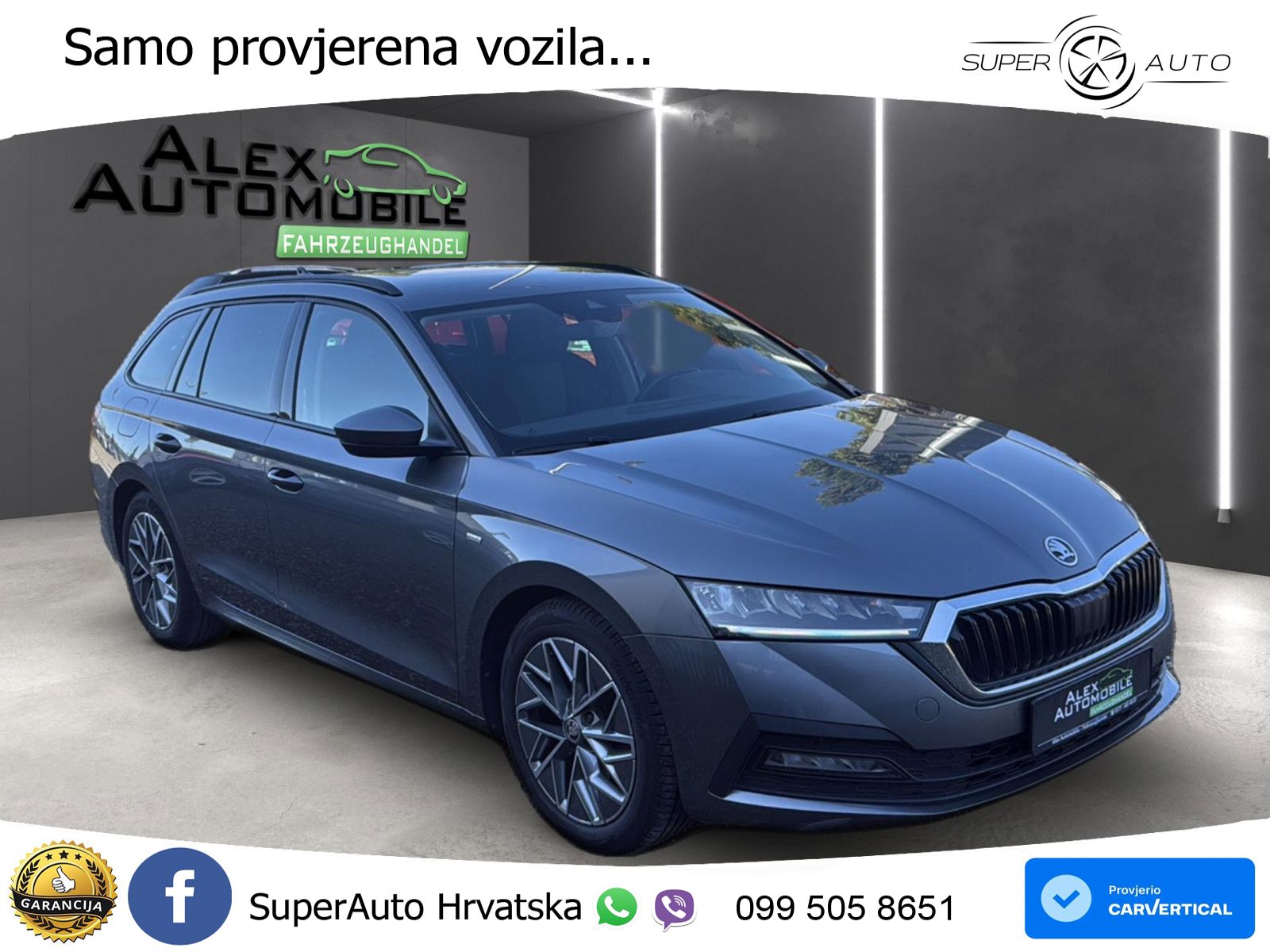 Škoda Octavia Combi 2.0 TDI (150 KS) DSG LED+GR SJED+ACC