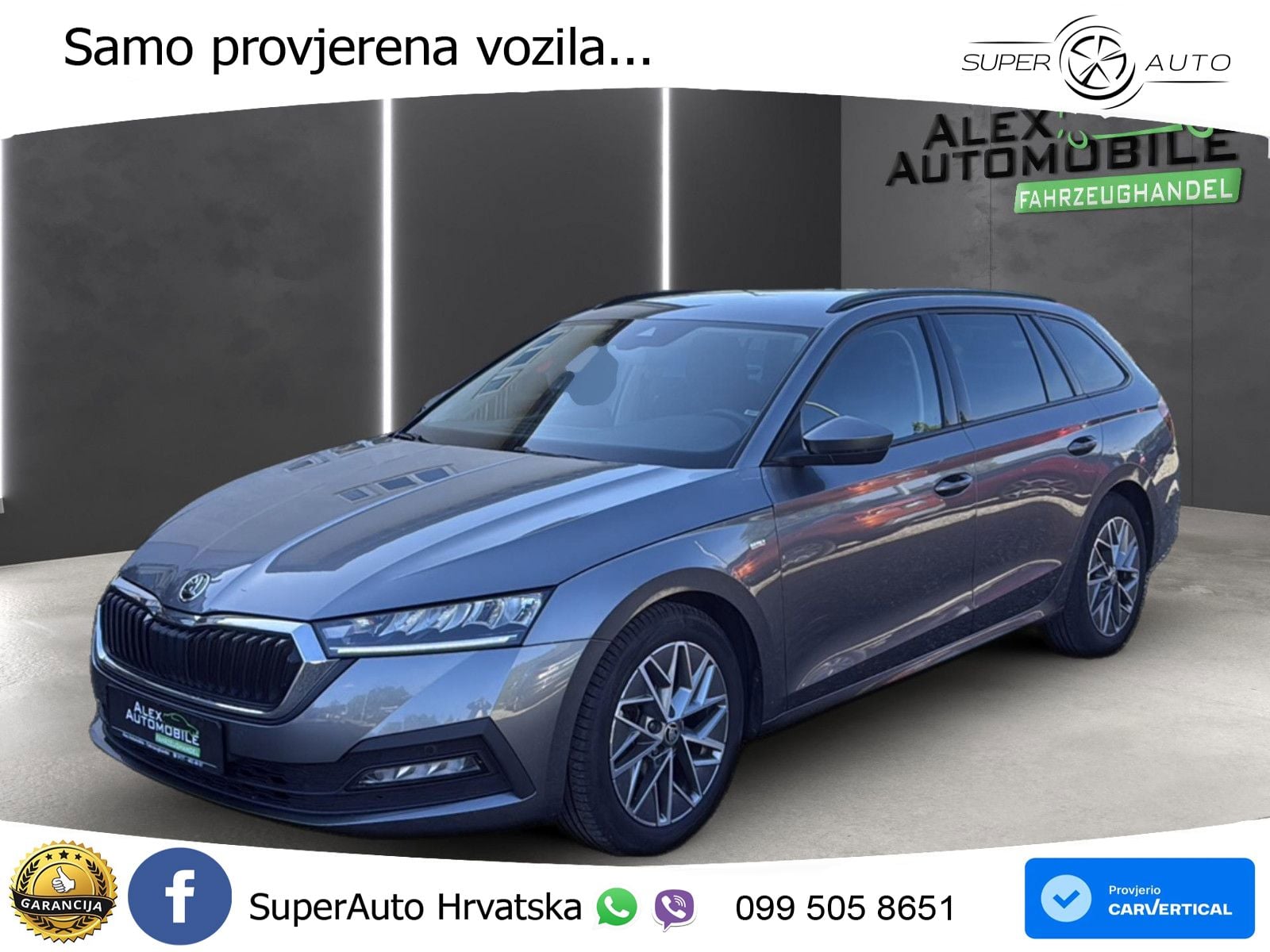 Škoda Octavia Combi 2.0 TDI (150 KS) DSG LED+GR SJED+ACC