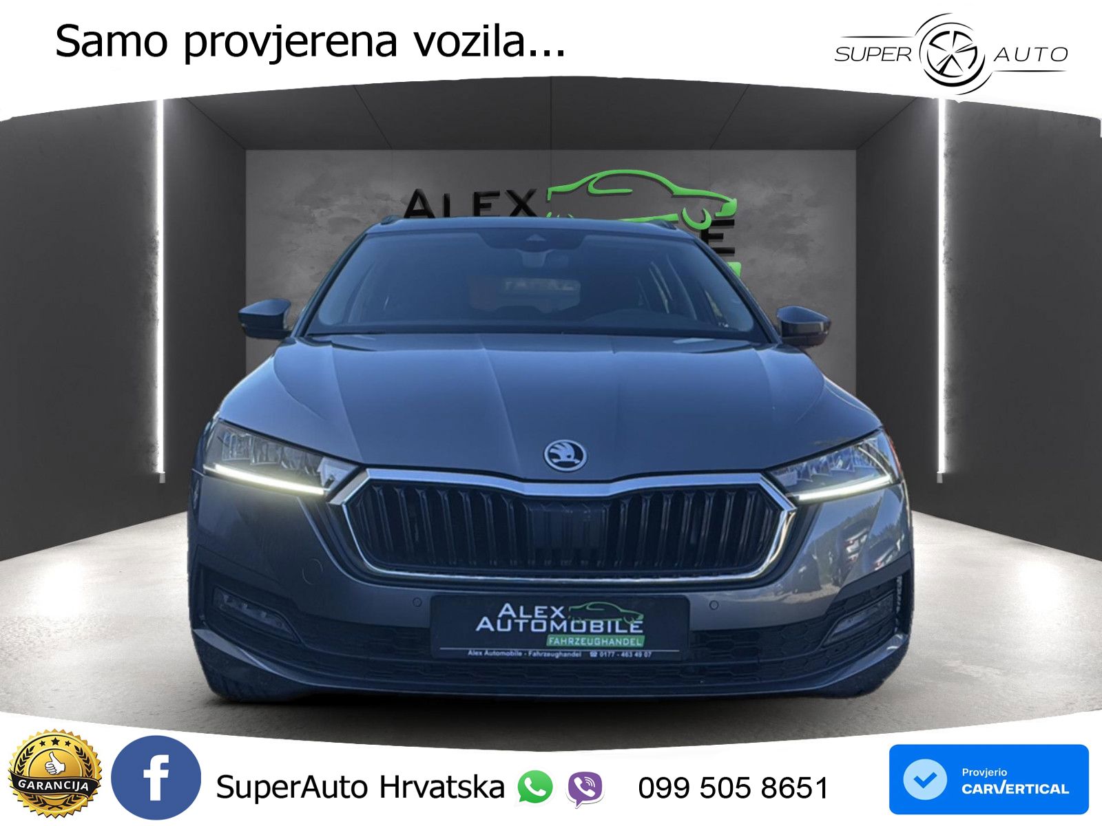 Škoda Octavia Combi 2.0 TDI (150 KS) DSG LED+GR SJED+ACC