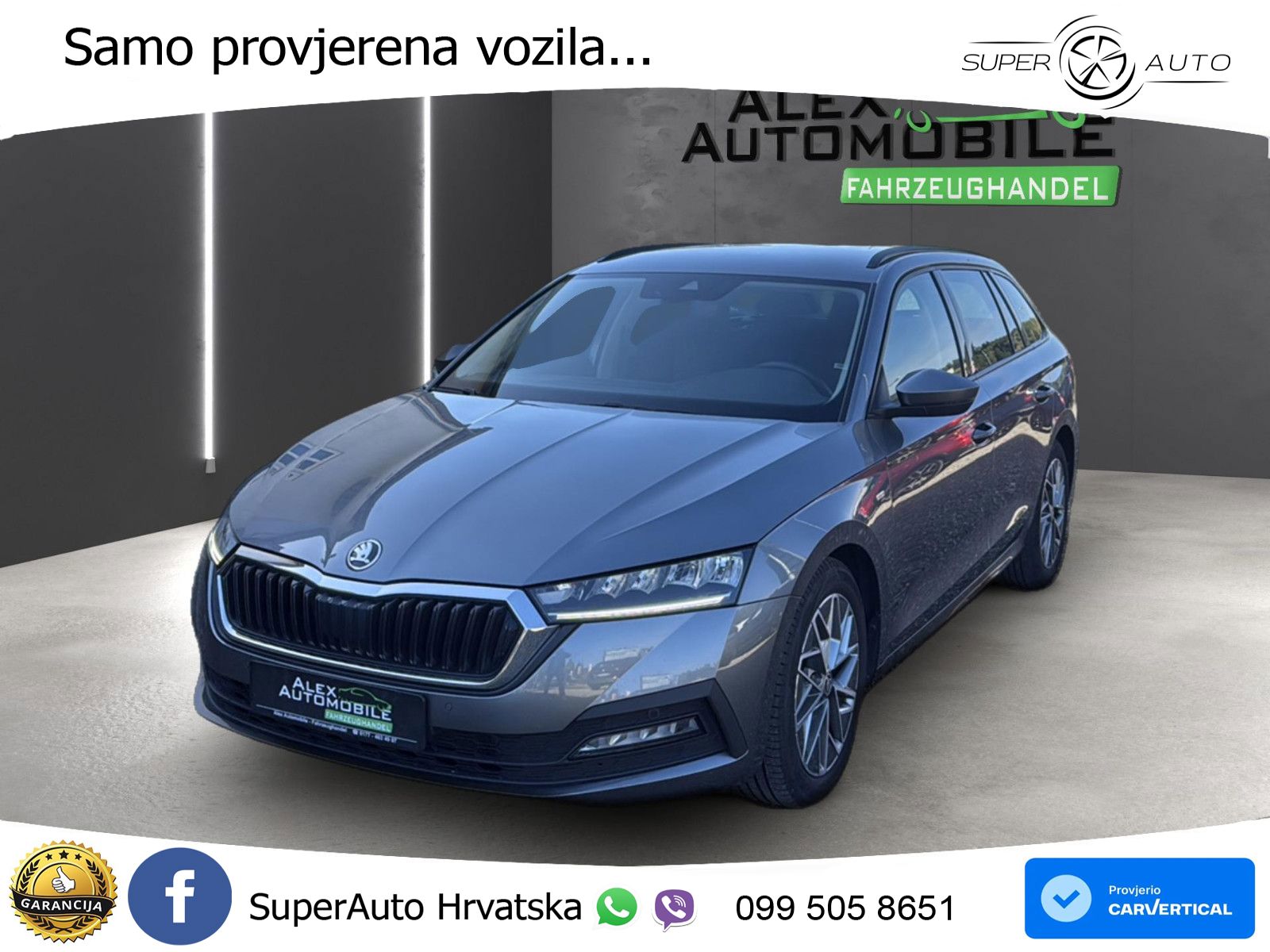 Škoda Octavia Combi 2.0 TDI (150 KS) DSG LED+GR SJED+ACC
