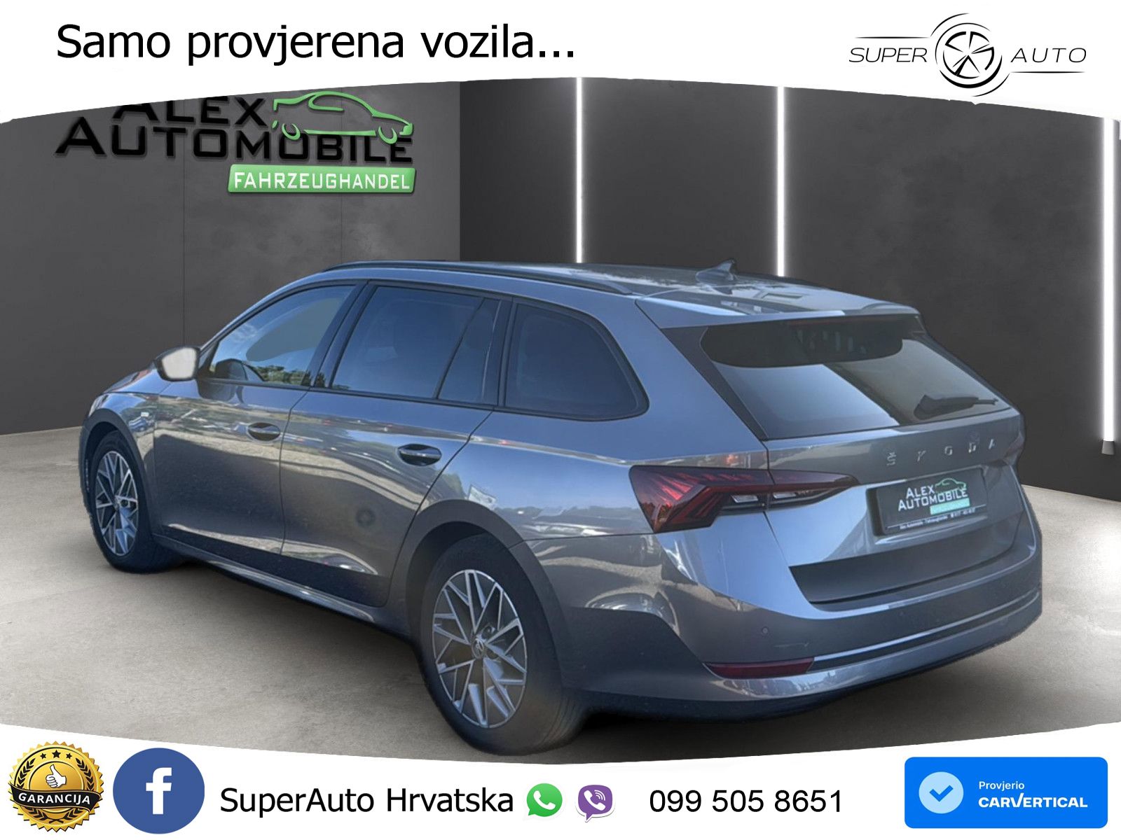 Škoda Octavia Combi 2.0 TDI (150 KS) DSG LED+GR SJED+ACC