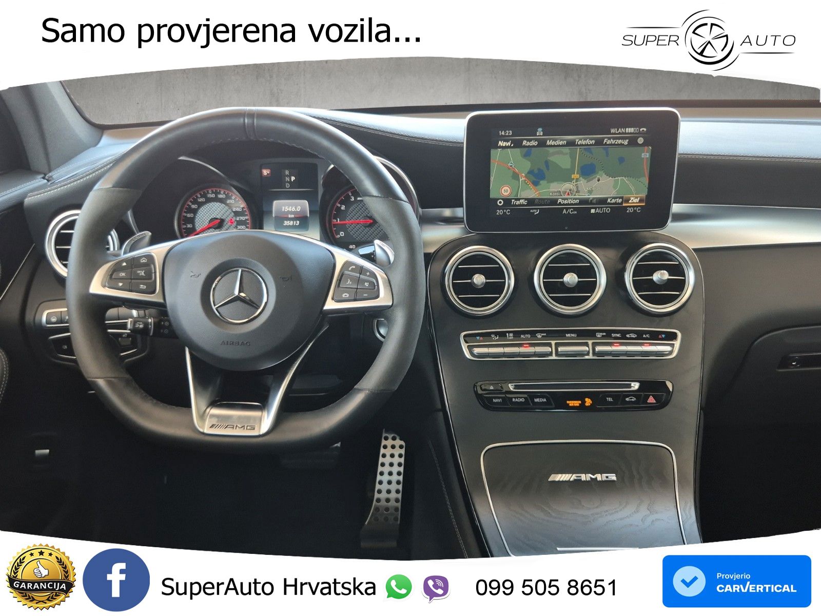 Mercedes AMG GLC 63 S V8 (510 KS) 4MATIC+ MCT LED+GR SJED+ACC
