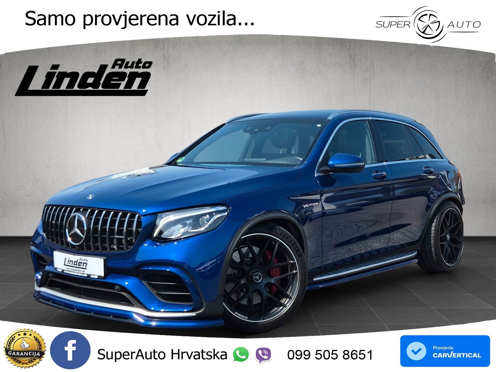 Mercedes AMG GLC 63 S V8 (510 KS) 4MATIC+ MCT LED+GR SJED+ACC