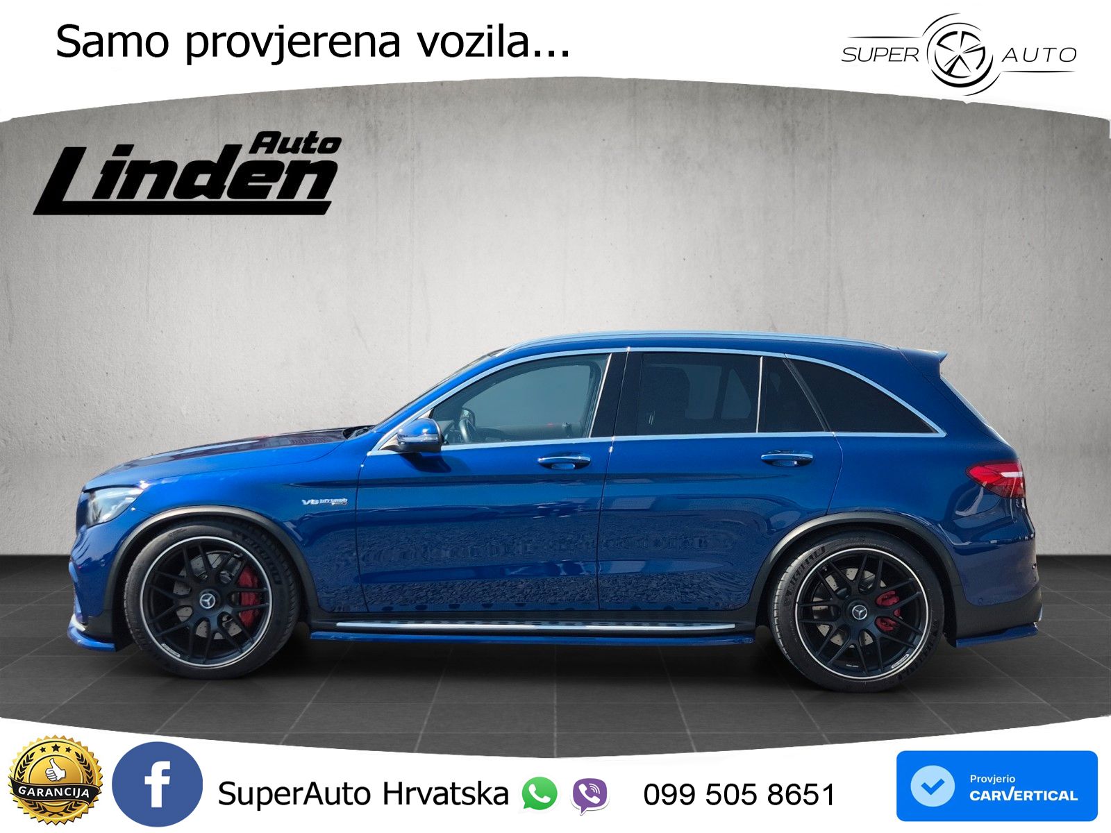 Mercedes AMG GLC 63 S V8 (510 KS) 4MATIC+ MCT LED+GR SJED+ACC
