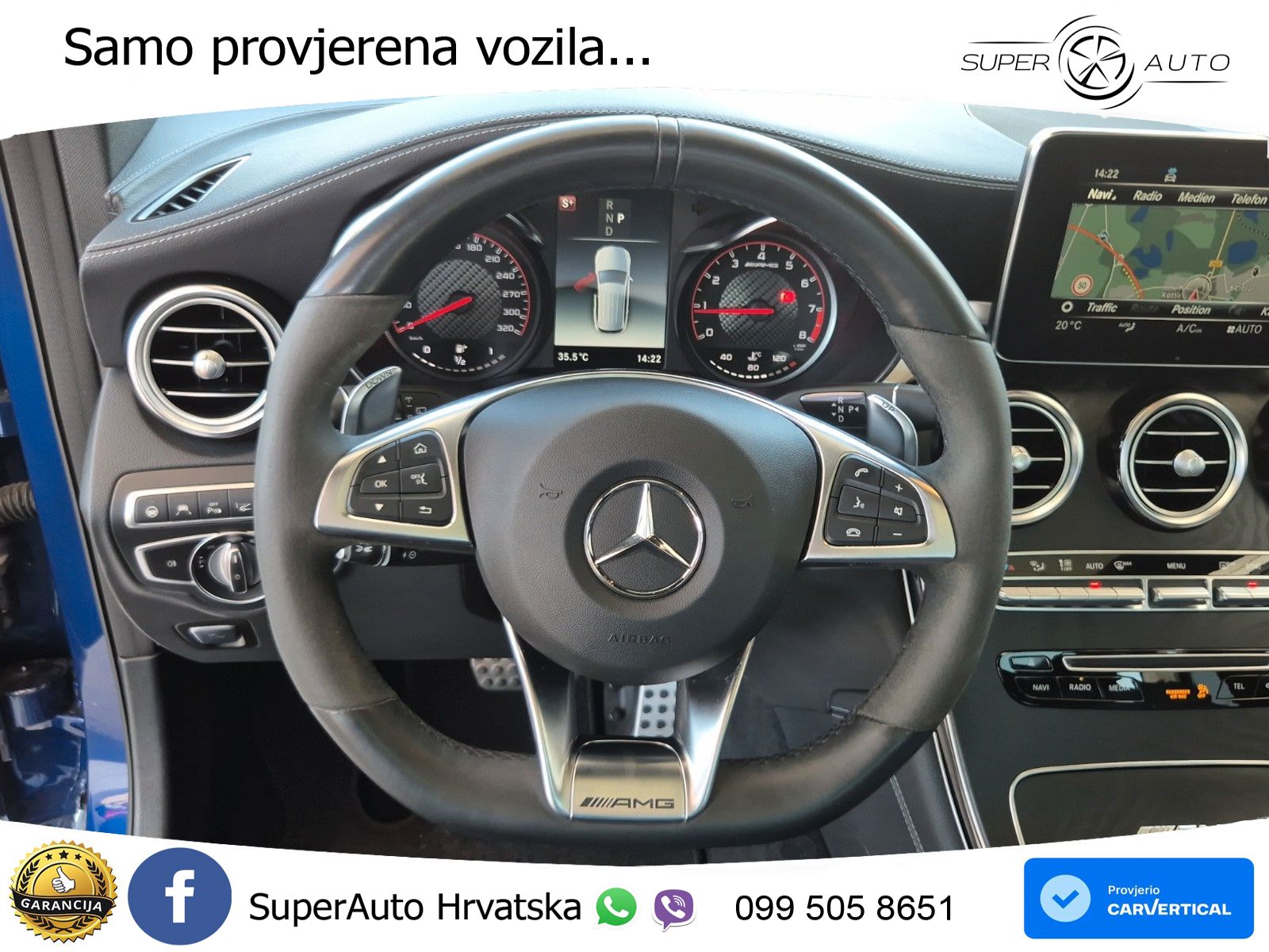 Mercedes AMG GLC 63 S V8 (510 KS) 4MATIC+ MCT LED+GR SJED+ACC