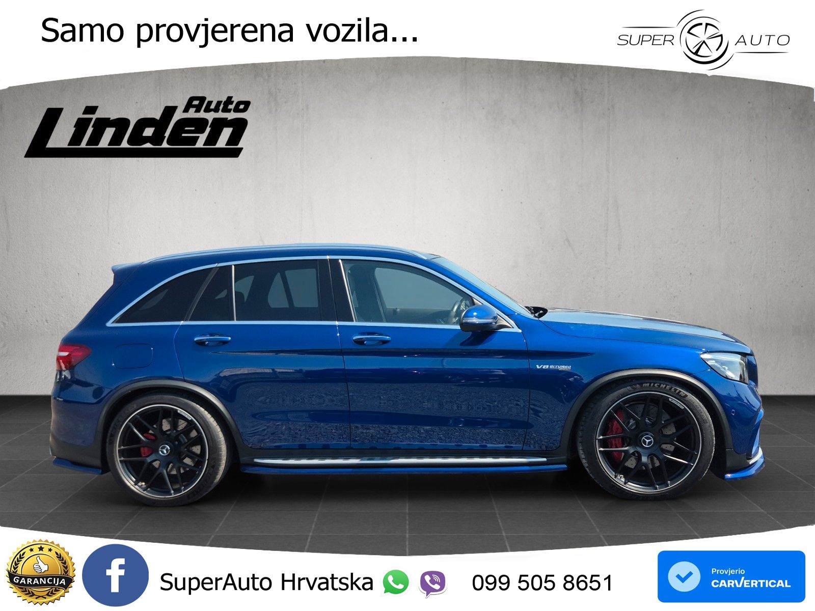 Mercedes AMG GLC 63 S V8 (510 KS) 4MATIC+ MCT LED+GR SJED+ACC