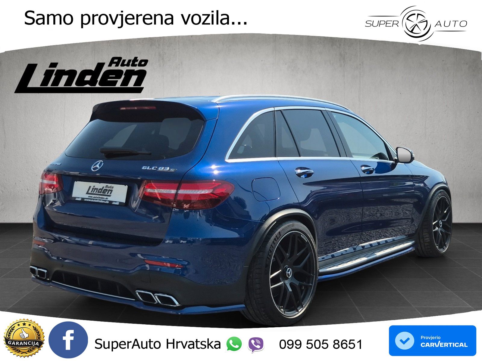 Mercedes AMG GLC 63 S V8 (510 KS) 4MATIC+ MCT LED+GR SJED+ACC