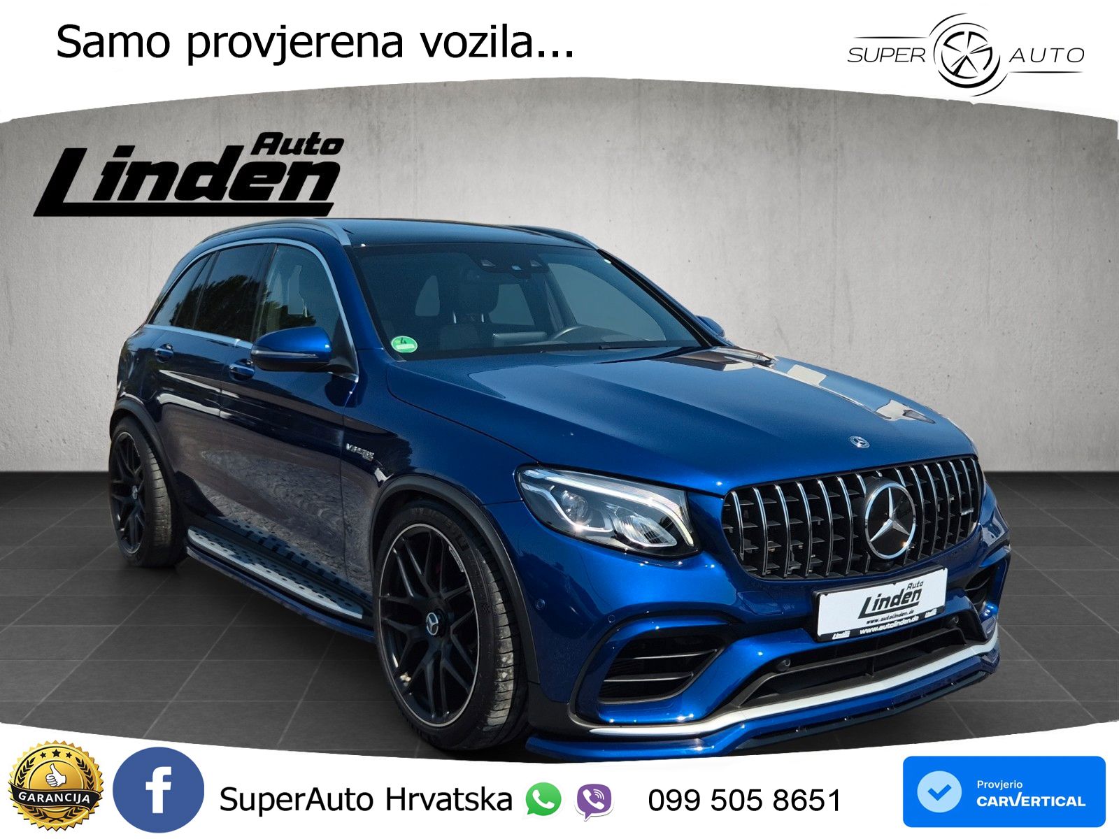Mercedes AMG GLC 63 S V8 (510 KS) 4MATIC+ MCT LED+GR SJED+ACC