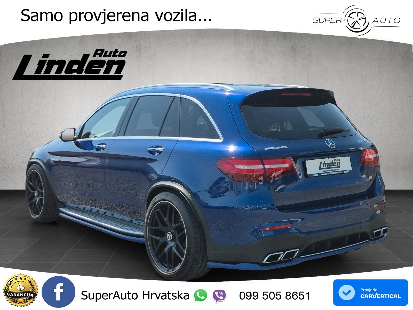 Mercedes AMG GLC 63 S V8 (510 KS) 4MATIC+ MCT LED+GR SJED+ACC