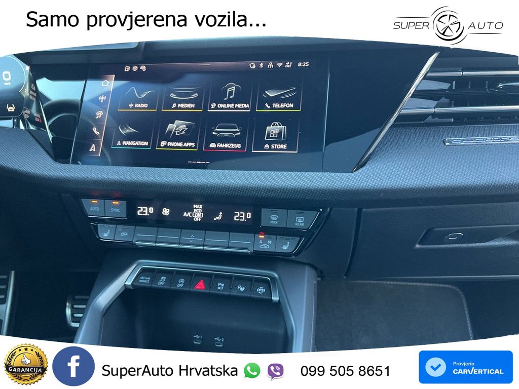 Audi S3 Limuzina 2.0 TFSI (333 KS) quattro S tronic MATRIX+GR SJED+KAM