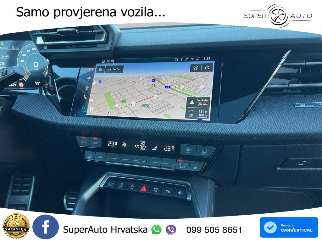 Audi S3 Limuzina 2.0 TFSI (333 KS) quattro S tronic MATRIX+GR SJED+KAM