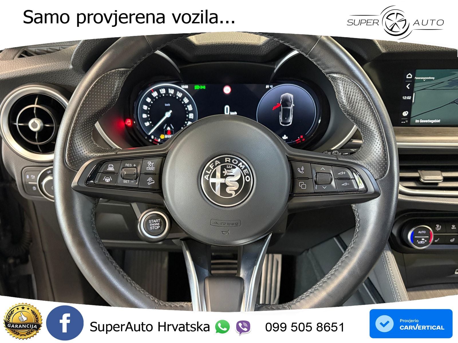 Alfa Romeo Stelvio 2.2 MultiJet II (210 KS) Q4 Automatic LED+GR SJED+ACC