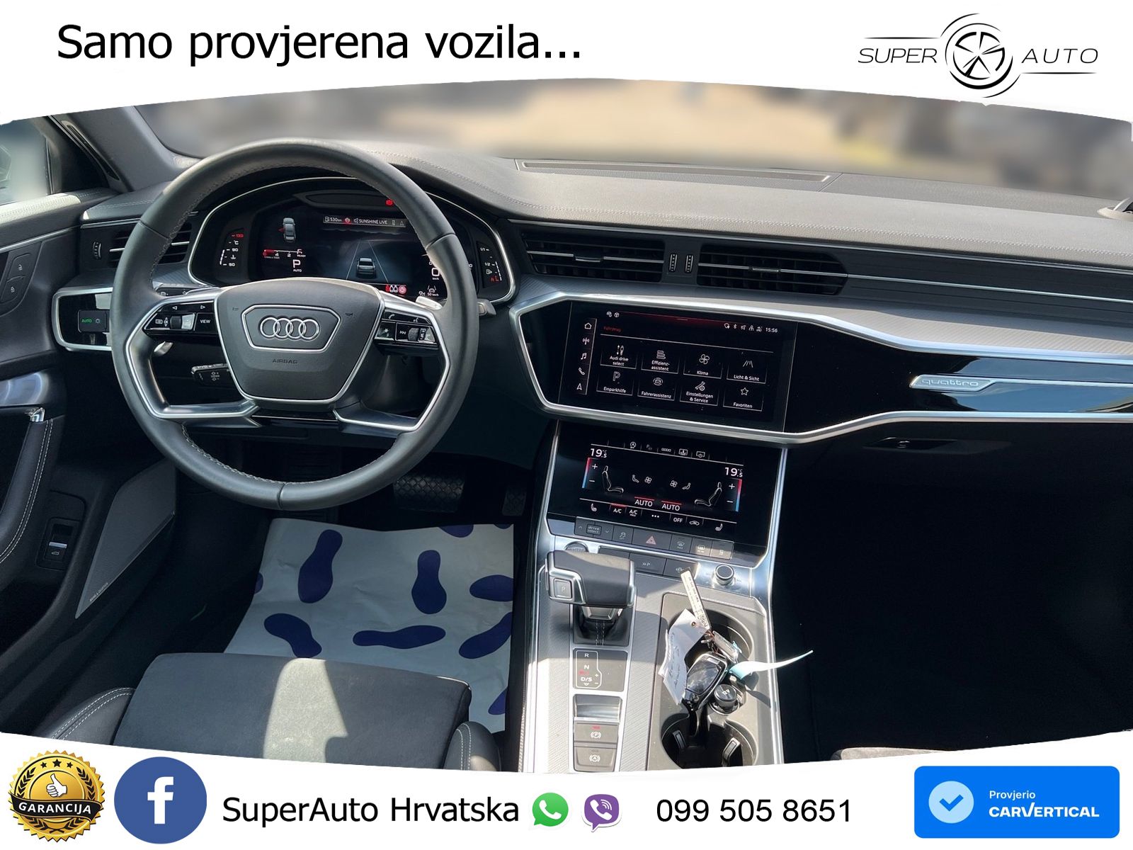 Audi A6 50 TDI V6 (286 KS) quattro tiptronic advanced ZRAČNI+ACC+GR SJED+KAM