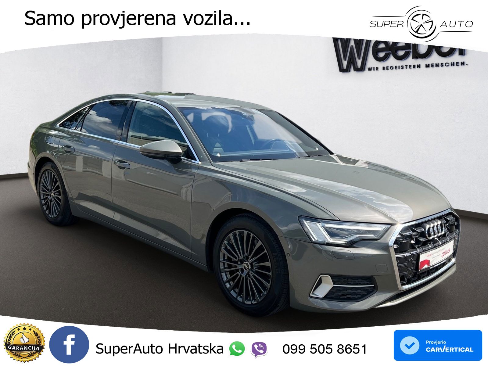 Audi A6 50 TDI V6 (286 KS) quattro tiptronic advanced ZRAČNI+ACC+GR SJED+KAM