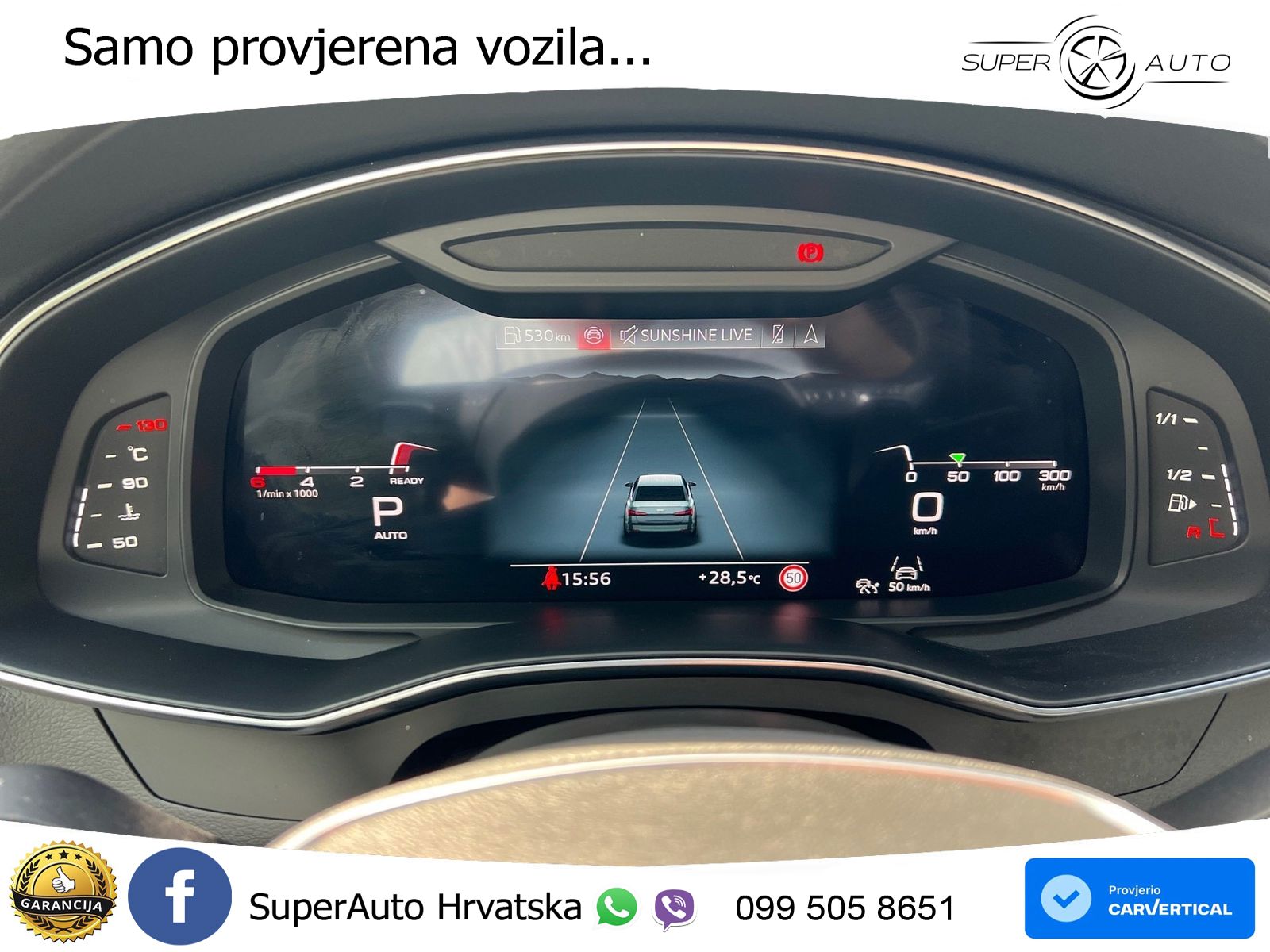 Audi A6 50 TDI V6 (286 KS) quattro tiptronic advanced ZRAČNI+ACC+GR SJED+KAM