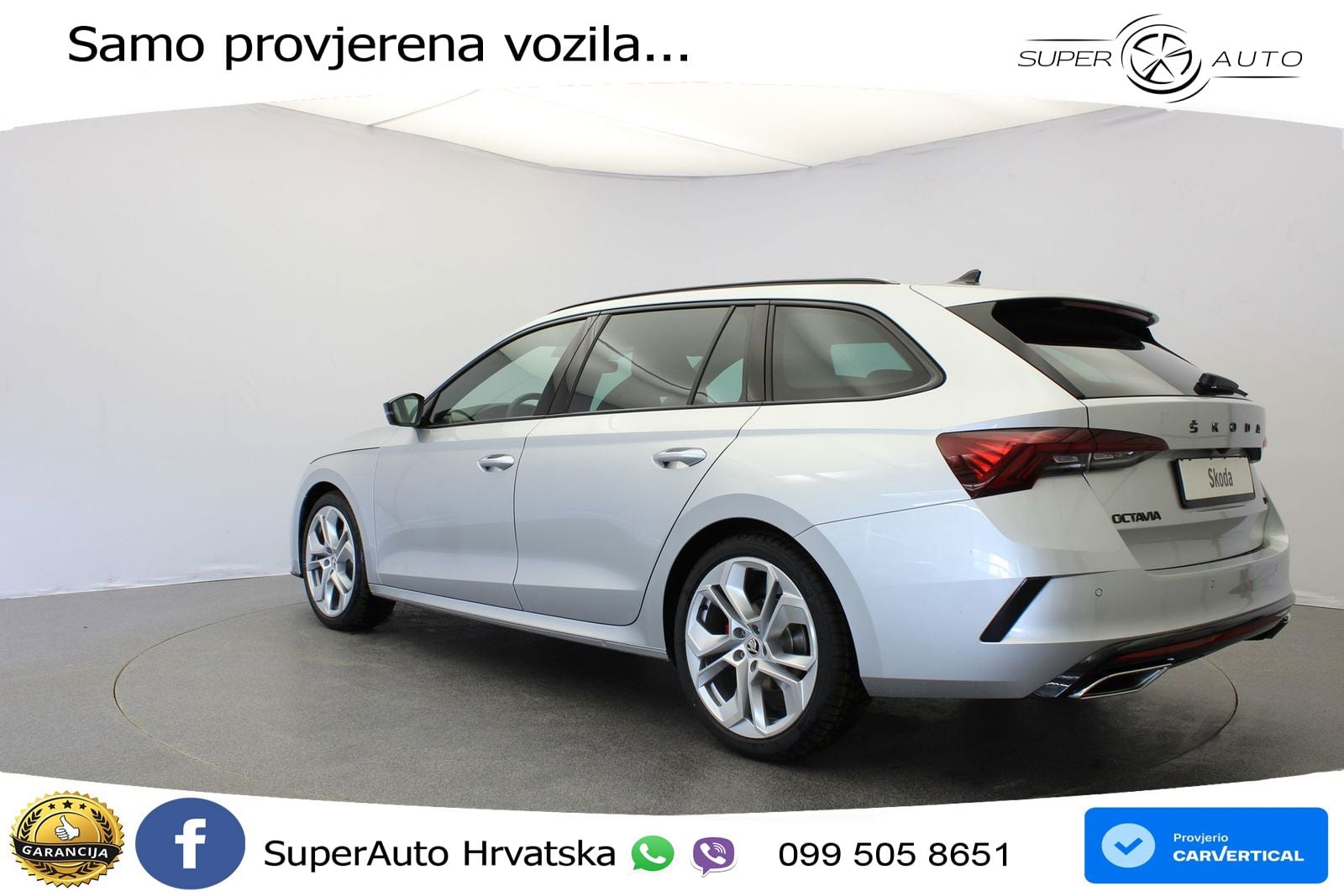 Škoda Octavia Combi RS 2.0 TDI (200 KS) 4x4 DSG LED+GR SJED+ACC