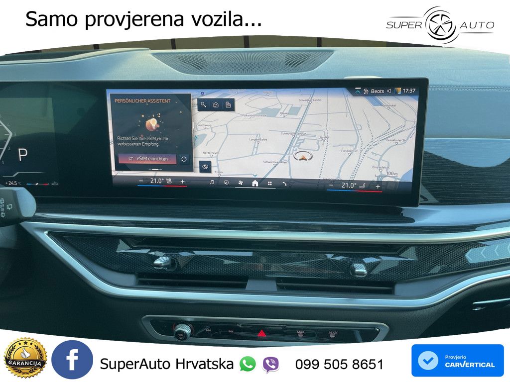 BMW X7 40d (352 KS) xDrive Steptronic M Sport ZRAČNI+ACC+GR SJED+KAM+PANO