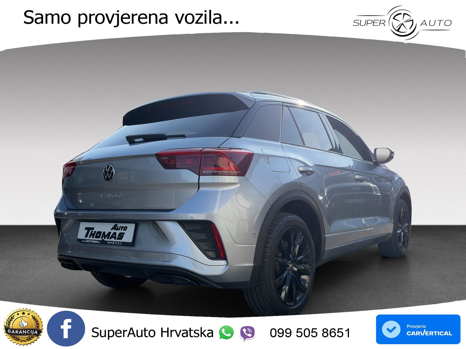 Volkswagen T-Roc 1.5 TSI (150 KS) DSG R-Line LED+GR SJED+ACC