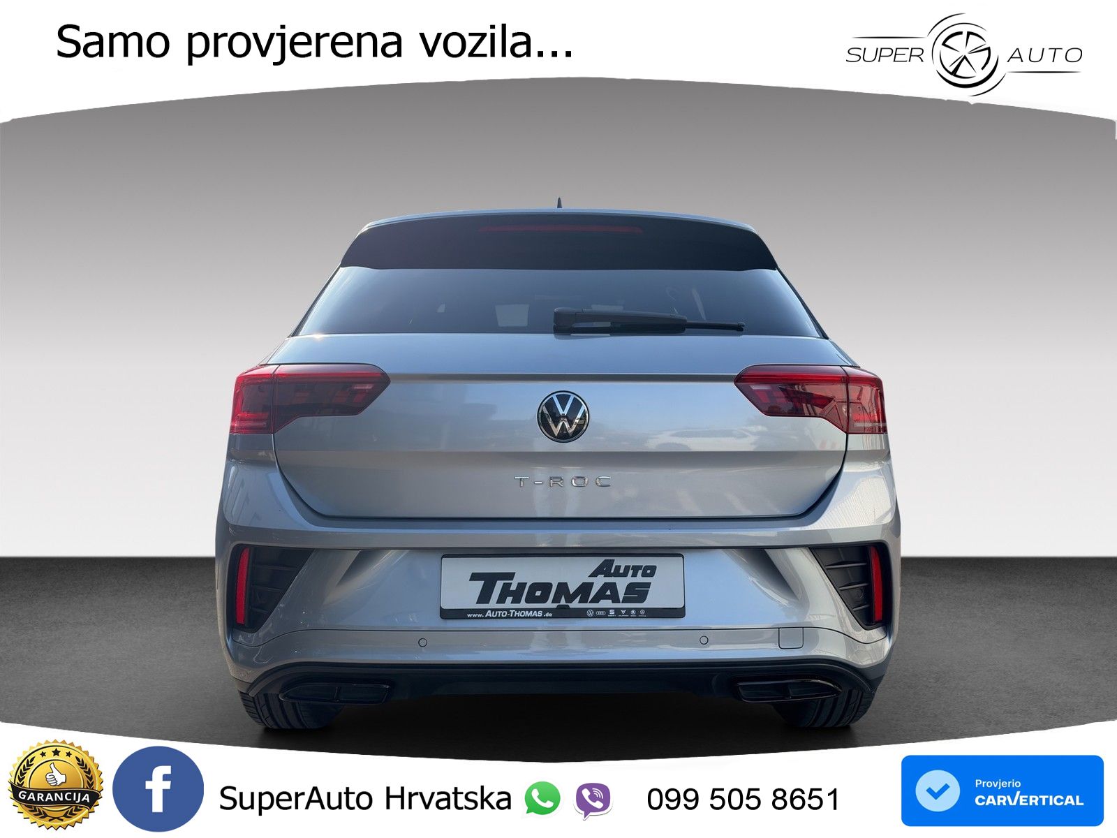 Volkswagen T-Roc 1.5 TSI (150 KS) DSG R-Line LED+GR SJED+ACC