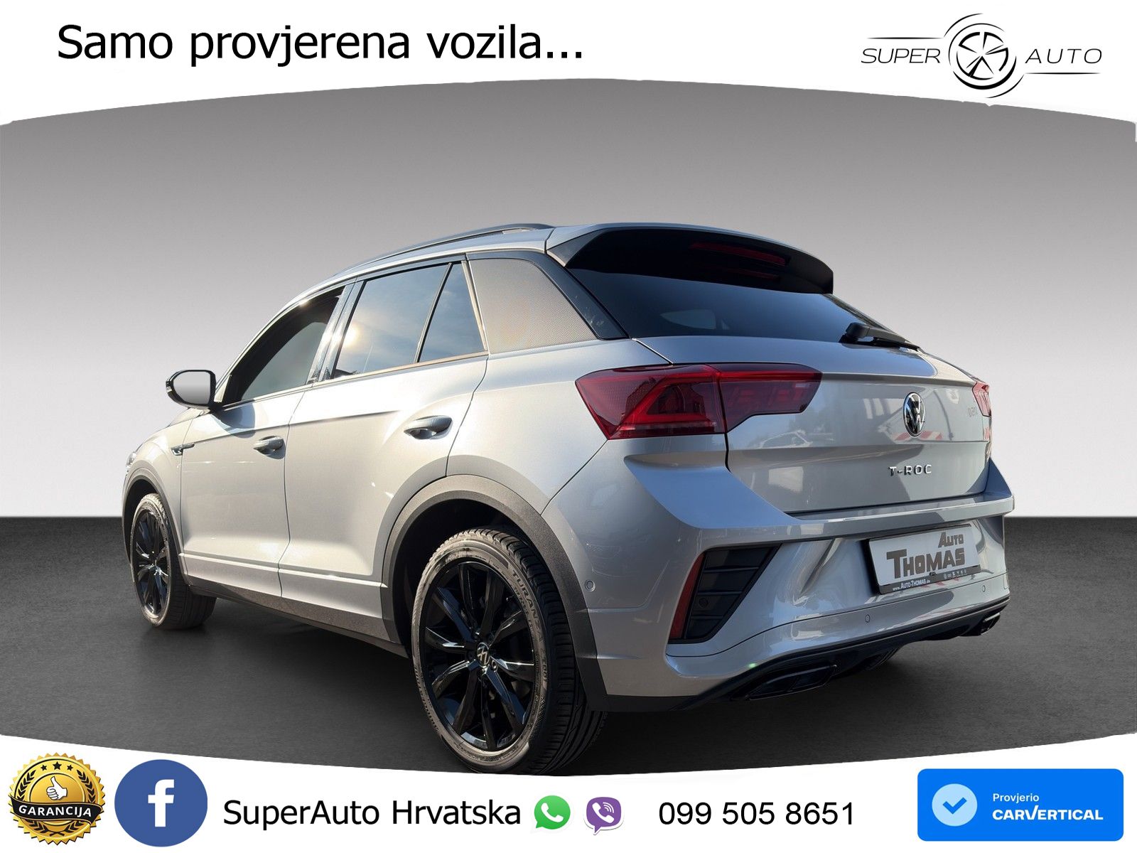 Volkswagen T-Roc 1.5 TSI (150 KS) DSG R-Line LED+GR SJED+ACC