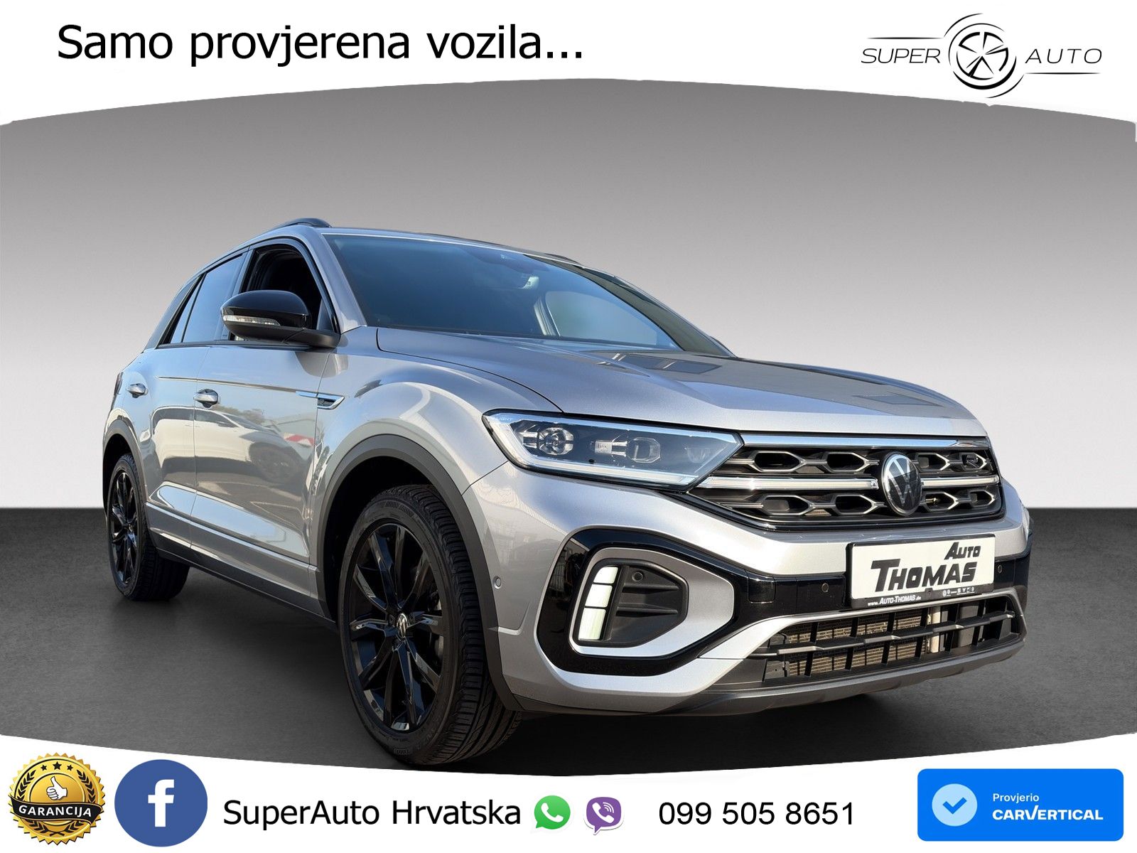 Volkswagen T-Roc 1.5 TSI (150 KS) DSG R-Line LED+GR SJED+ACC