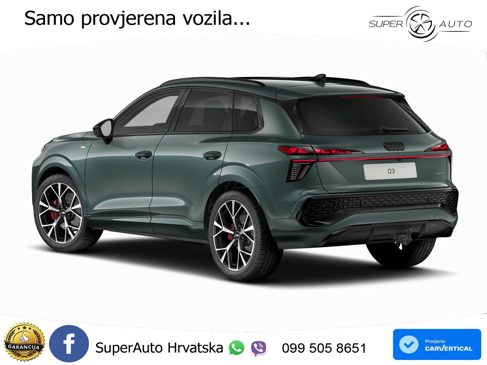 Audi Q3 2.0 TFSI (265 KS) quattro S tronic LED+GR SJED+ACC
