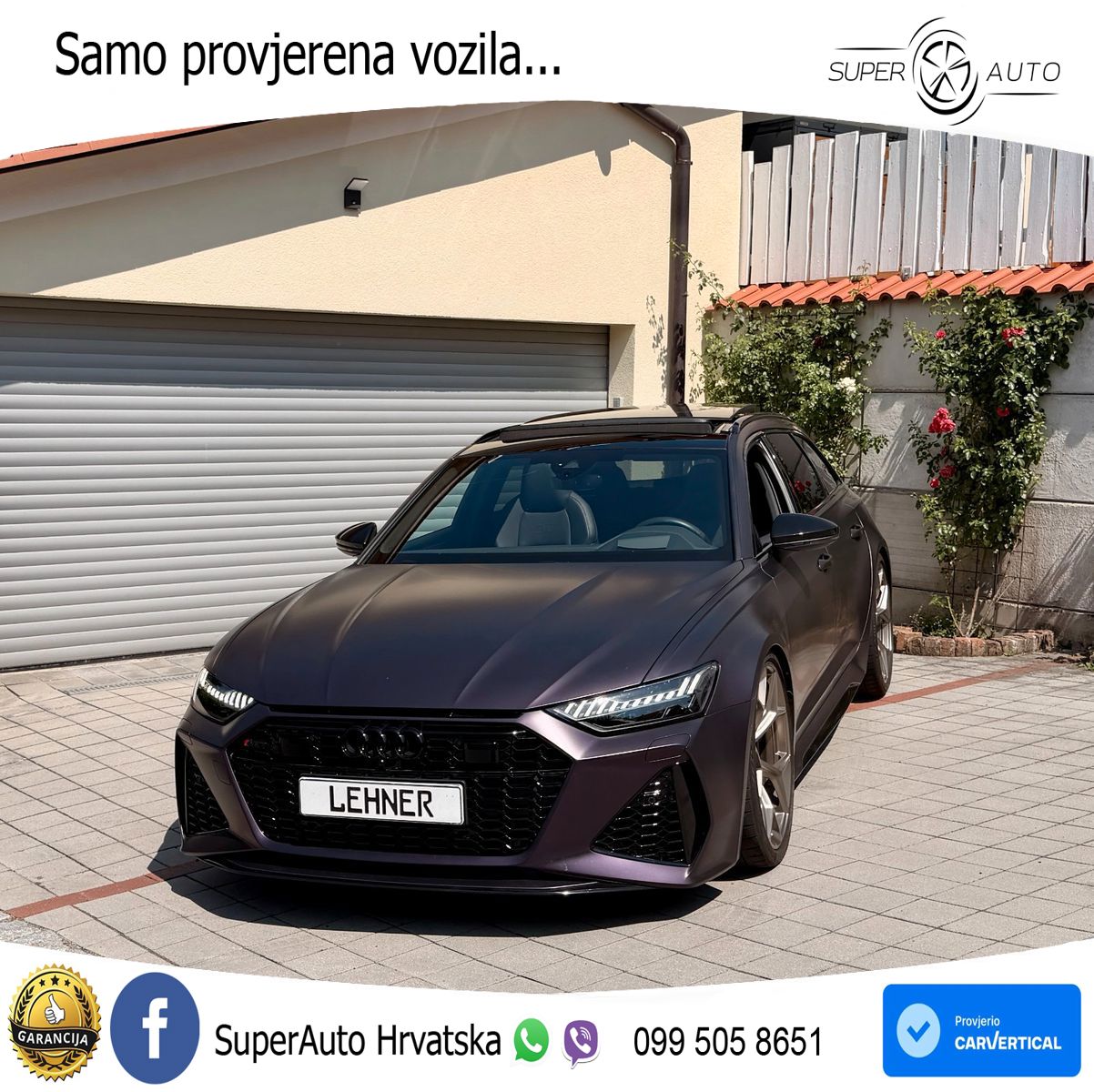Audi RS6 Avant 4.0 TFSI V8 performance (630 KS)  quattro tiptronic LED+GR SJED+ACC
