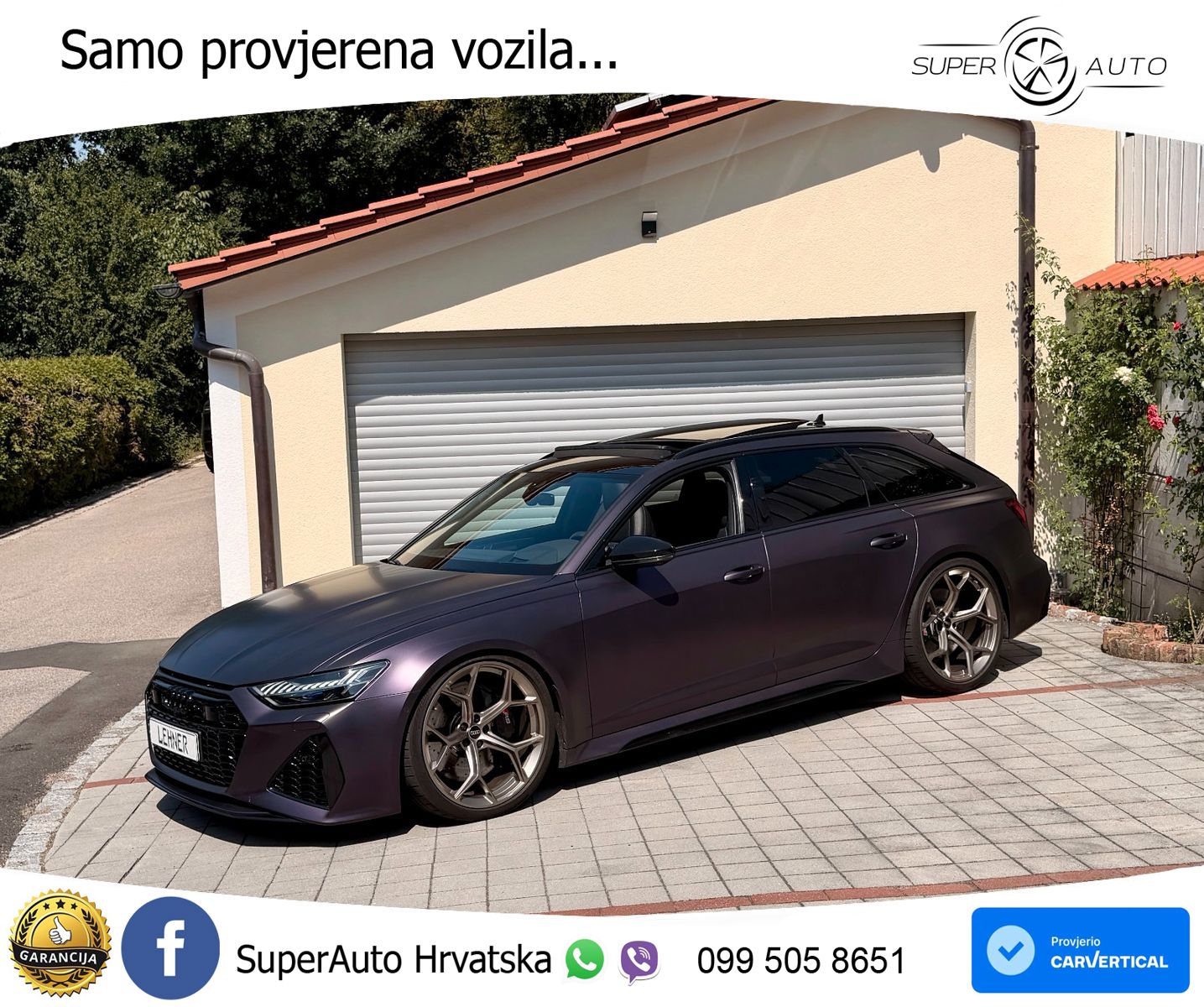 Audi RS6 Avant 4.0 TFSI V8 performance (630 KS)  quattro tiptronic LED+GR SJED+ACC