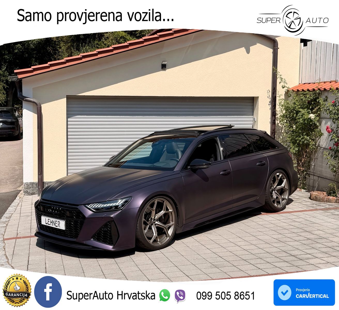 Audi RS6 Avant 4.0 TFSI V8 performance (630 KS)  quattro tiptronic LED+GR SJED+ACC