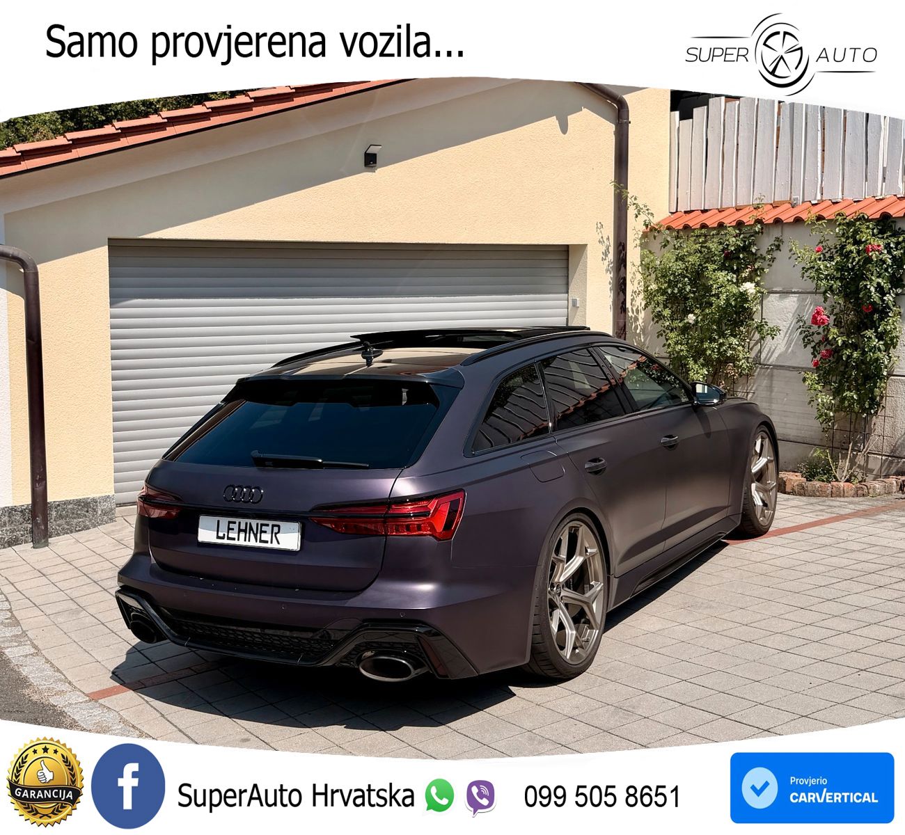 Audi RS6 Avant 4.0 TFSI V8 performance (630 KS)  quattro tiptronic LED+GR SJED+ACC
