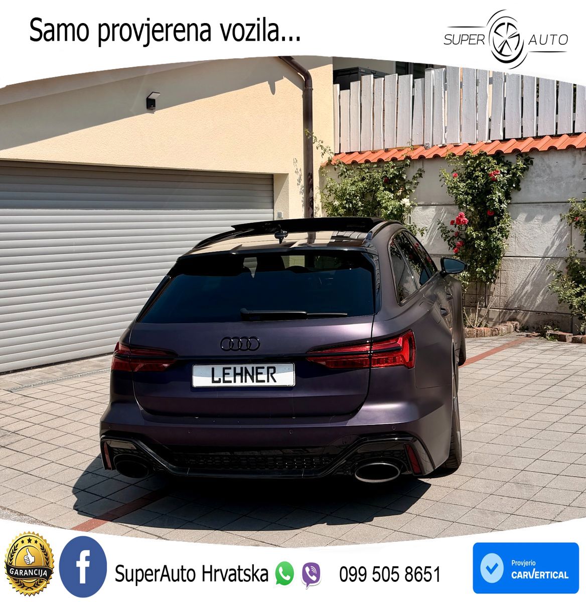 Audi RS6 Avant 4.0 TFSI V8 performance (630 KS)  quattro tiptronic LED+GR SJED+ACC