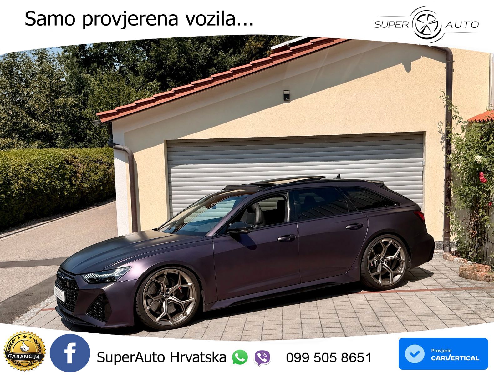 Audi RS6 Avant 4.0 TFSI V8 performance (630 KS)  quattro tiptronic LED+GR SJED+ACC