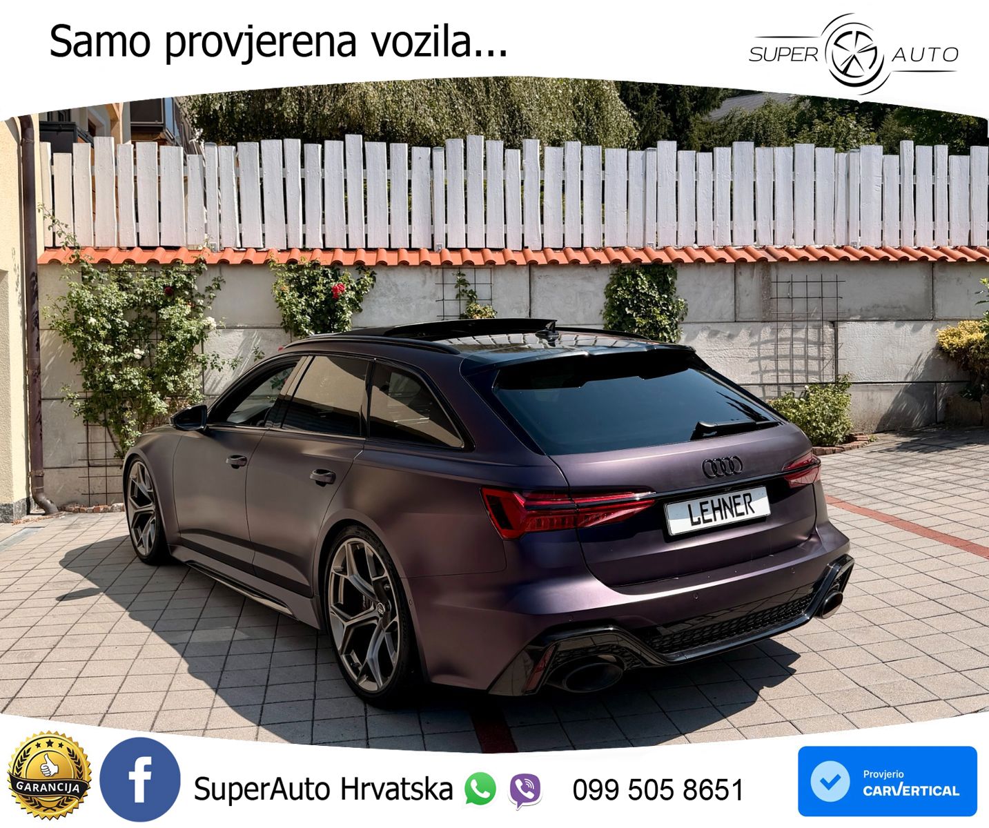 Audi RS6 Avant 4.0 TFSI V8 performance (630 KS)  quattro tiptronic LED+GR SJED+ACC